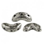 Cuentas de vidrio Arcos® par Puca® - Old silver 23980/81002